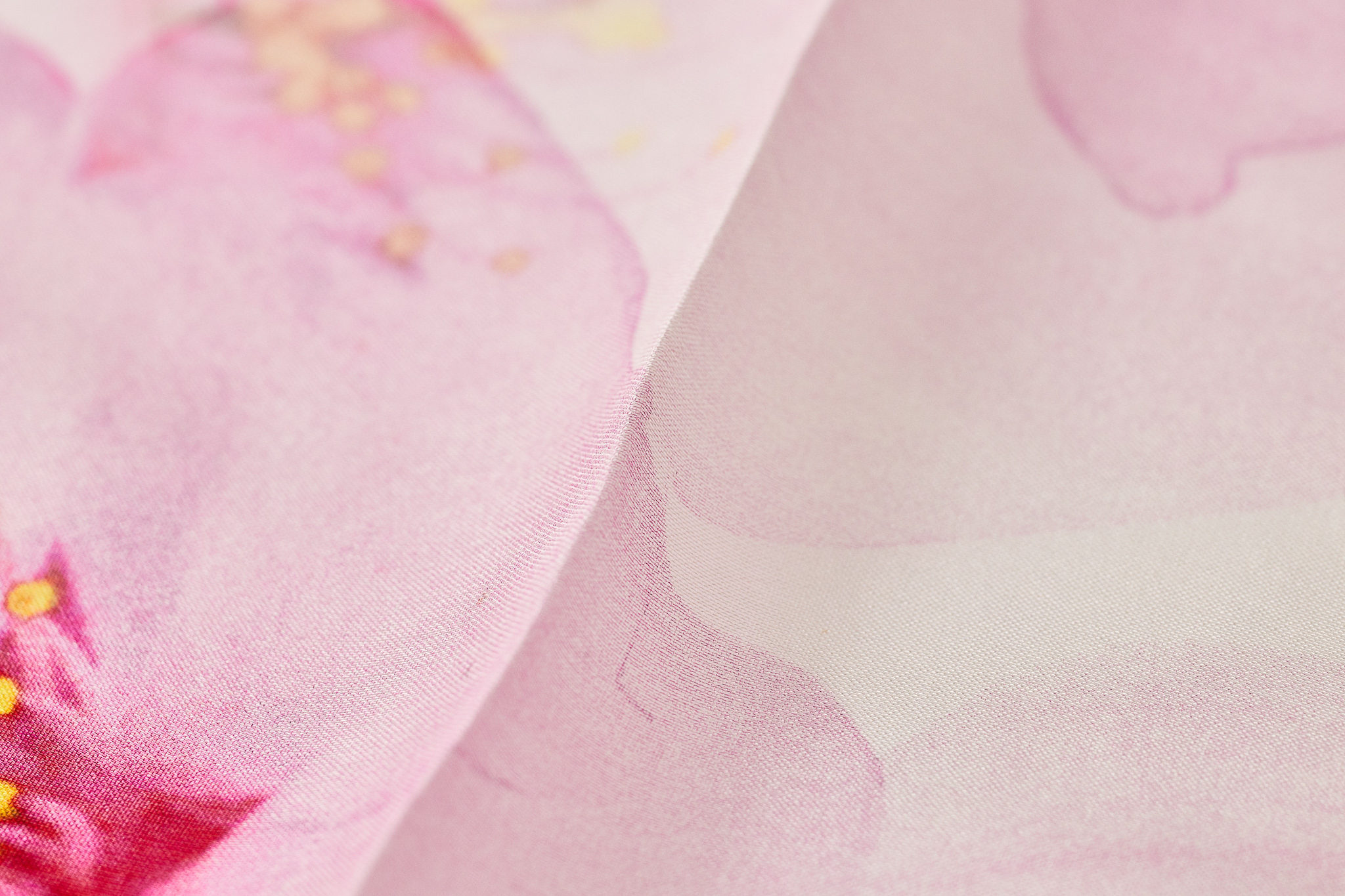 シルクシフォンプリントロングスカーフ