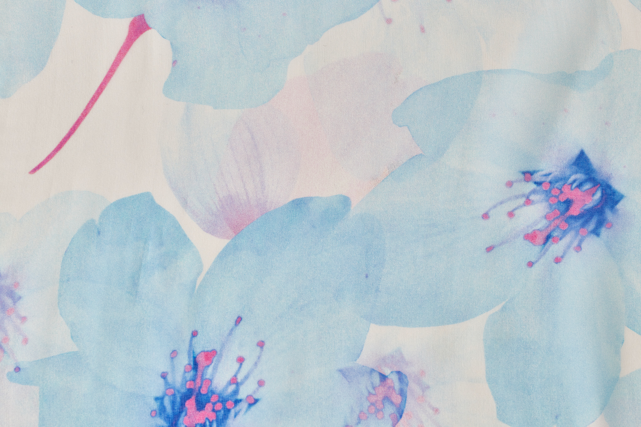 シルクシフォンプリントロングスカーフ