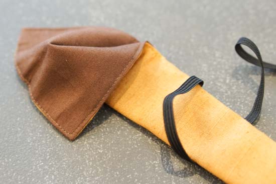 漆塗り携帯用筆ペン-無地染めの筆ペンケース