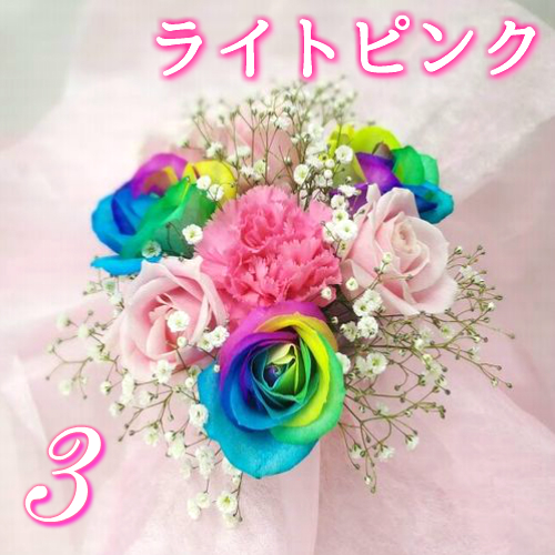 レインボーローズ5本入【お任せブーケ】