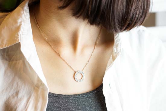 ラウンドネックレス-DN0940