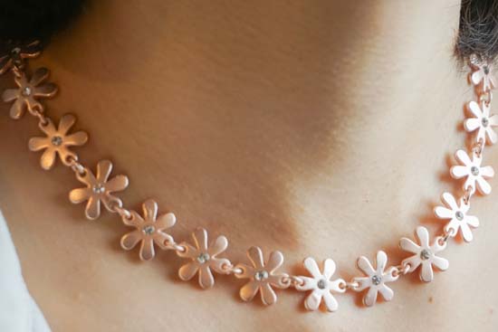 メタルネックレス&ピアス-DN0304