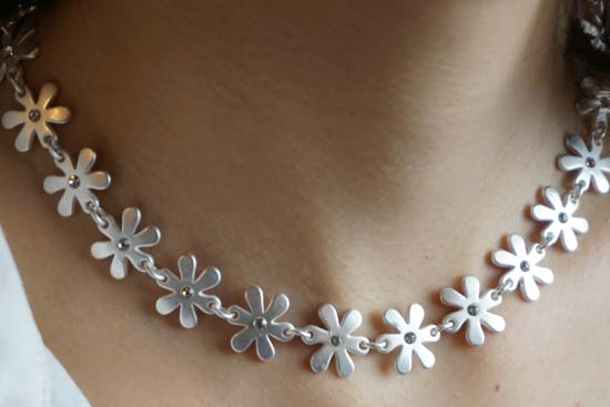 メタルネックレス&ピアス-DN0304