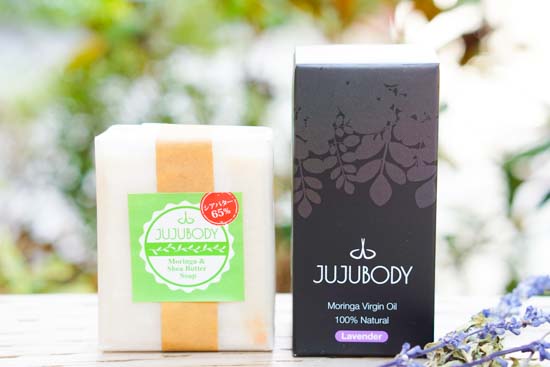 フェイシャルケアセット-モリンガ&シアバターソープ+モリンガオイル-ラベンダー