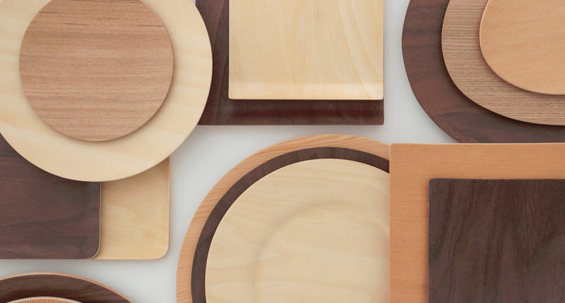 NPP - Wide Rim （ナチュラルプライウッドプレート - ワイドリム）Ｌ