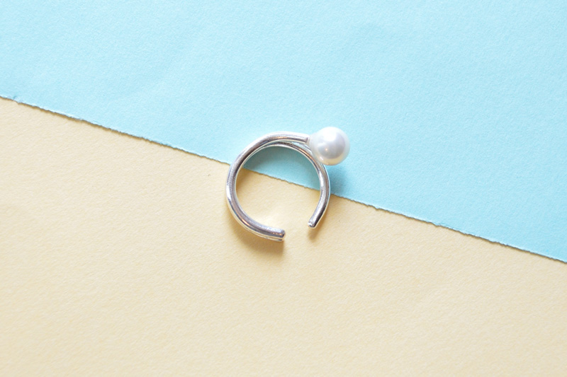 ストーンイヤカフ　6mmパール