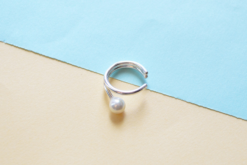 ストーンイヤカフ　6mmパール