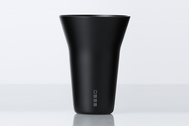 生涯を添い遂げるグラス WINEタンブラー うす吹き ブラックマット ワイングラス