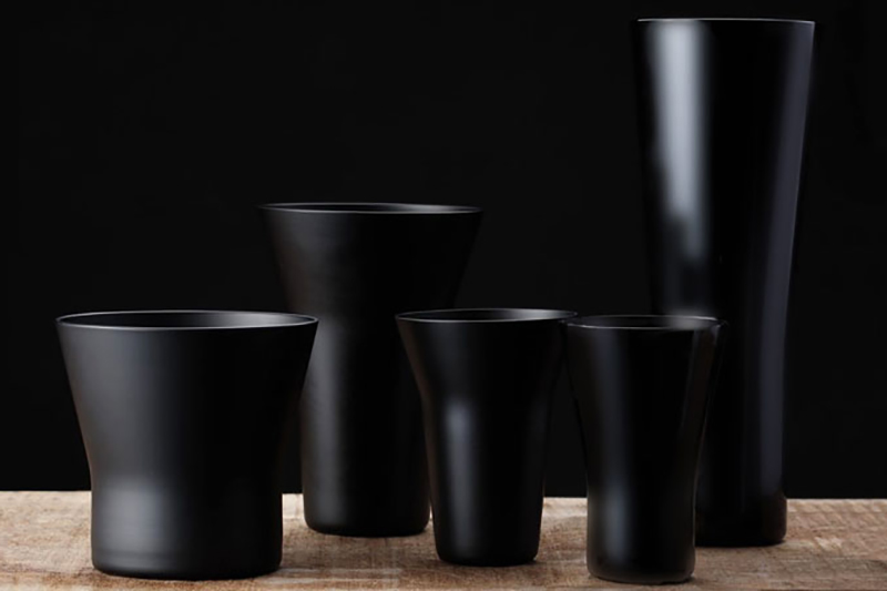 生涯を添い遂げるグラス WINEタンブラー うす吹き ブラックマット ワイングラス