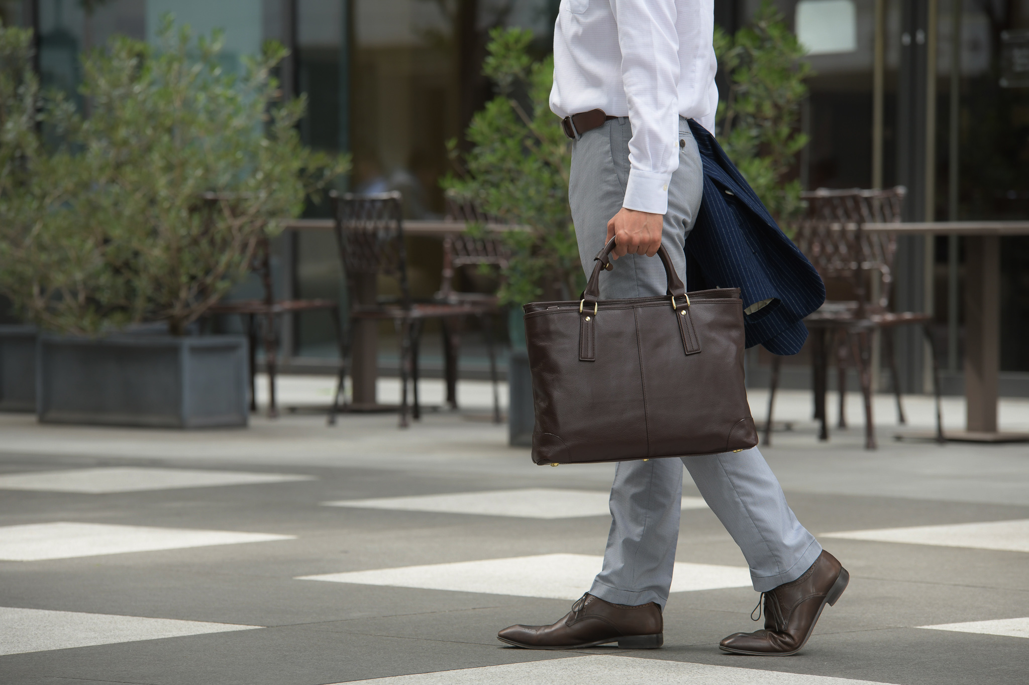 レザービジネス手提げトート