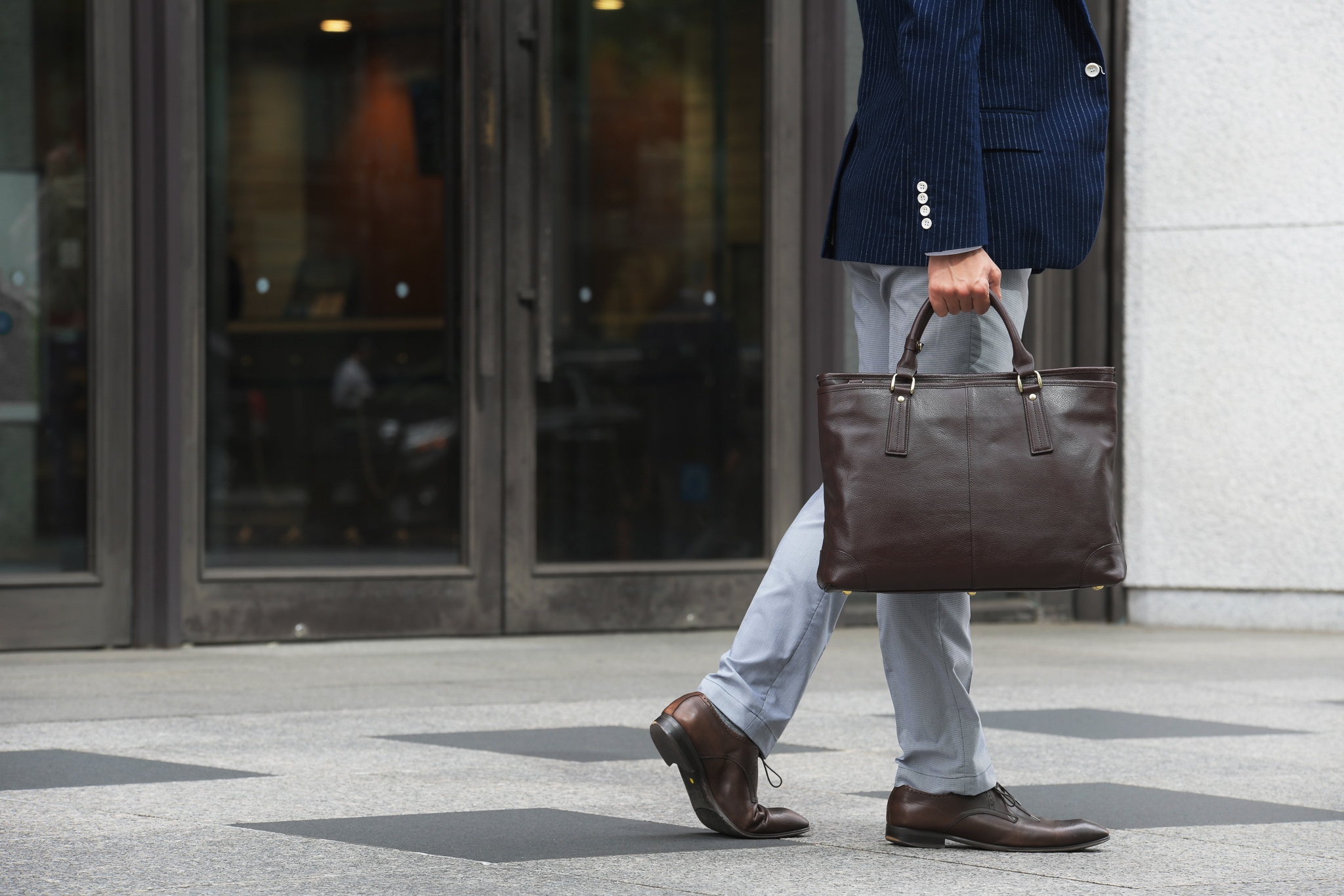 レザービジネス手提げトート