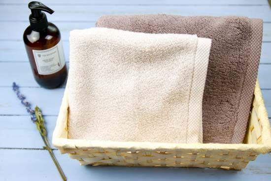 ハンドタオルライトグレー&フェイスタオルアルミグレー-モダンリゾート