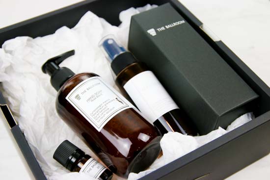 フレグランス黒箱セット-ソープ、GARDEN、エッセンシャルオイル、ルームスプレー100ml