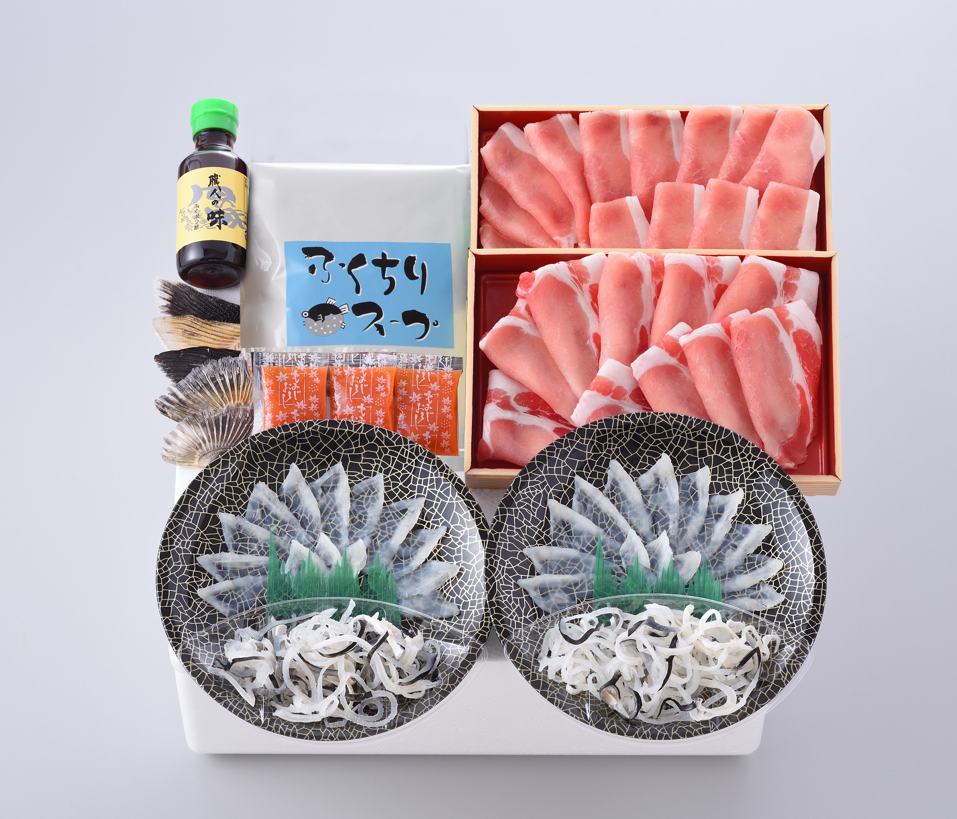 海と丘の豚しゃぶ食べ比べ