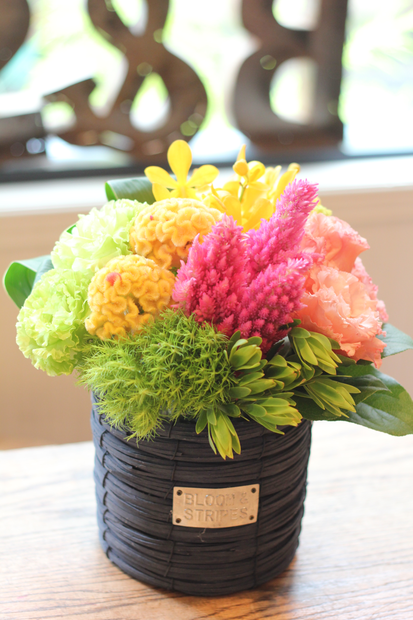 【季節のフラワーアレンジメント】ボールラウンド5000