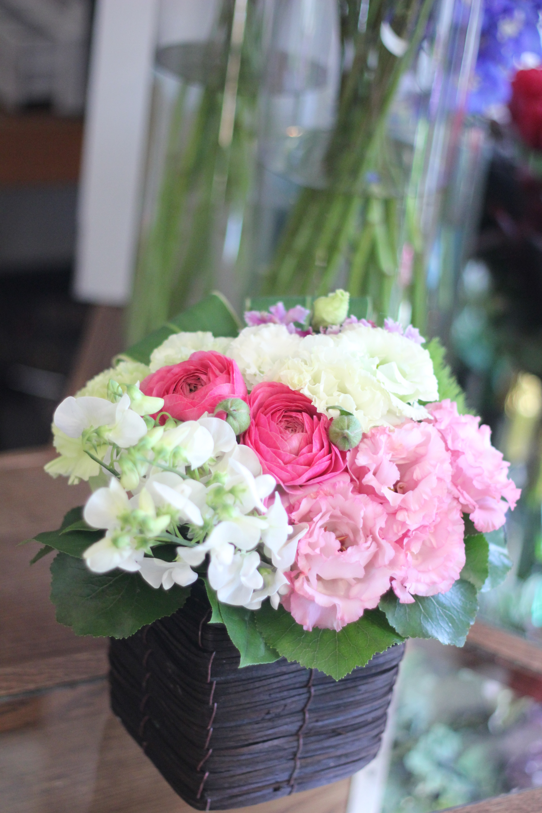 【季節のフラワーアレンジメント】ボールラウンド5000