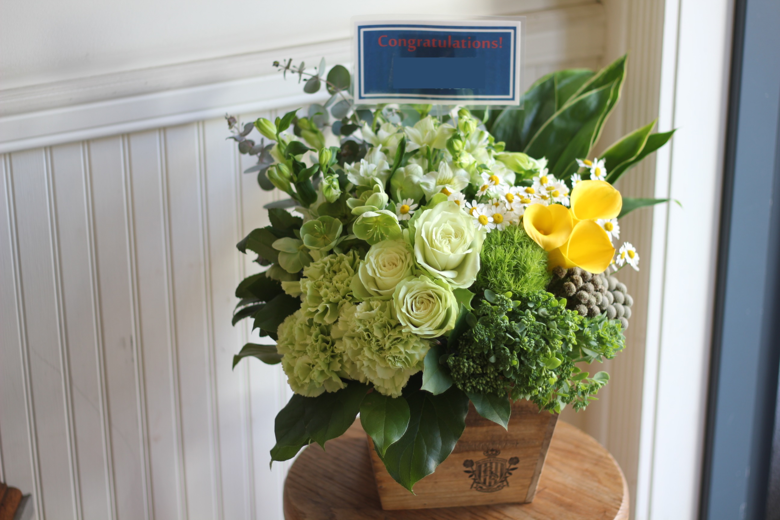 【季節のフラワーアレンジメント】ボールラウンド10000