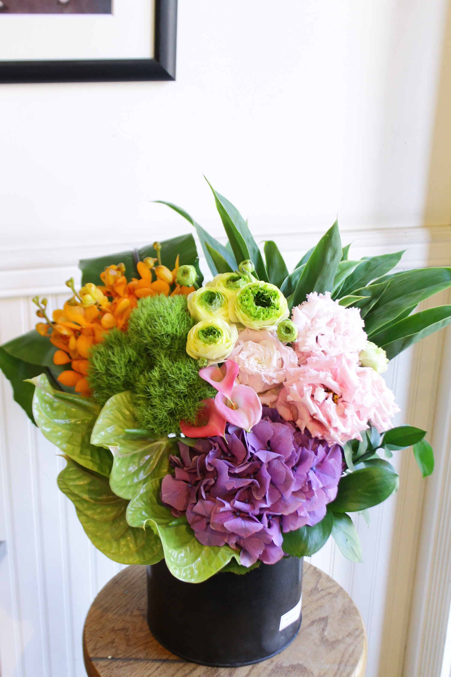 【季節のフラワーアレンジメント】ボールラウンド15000