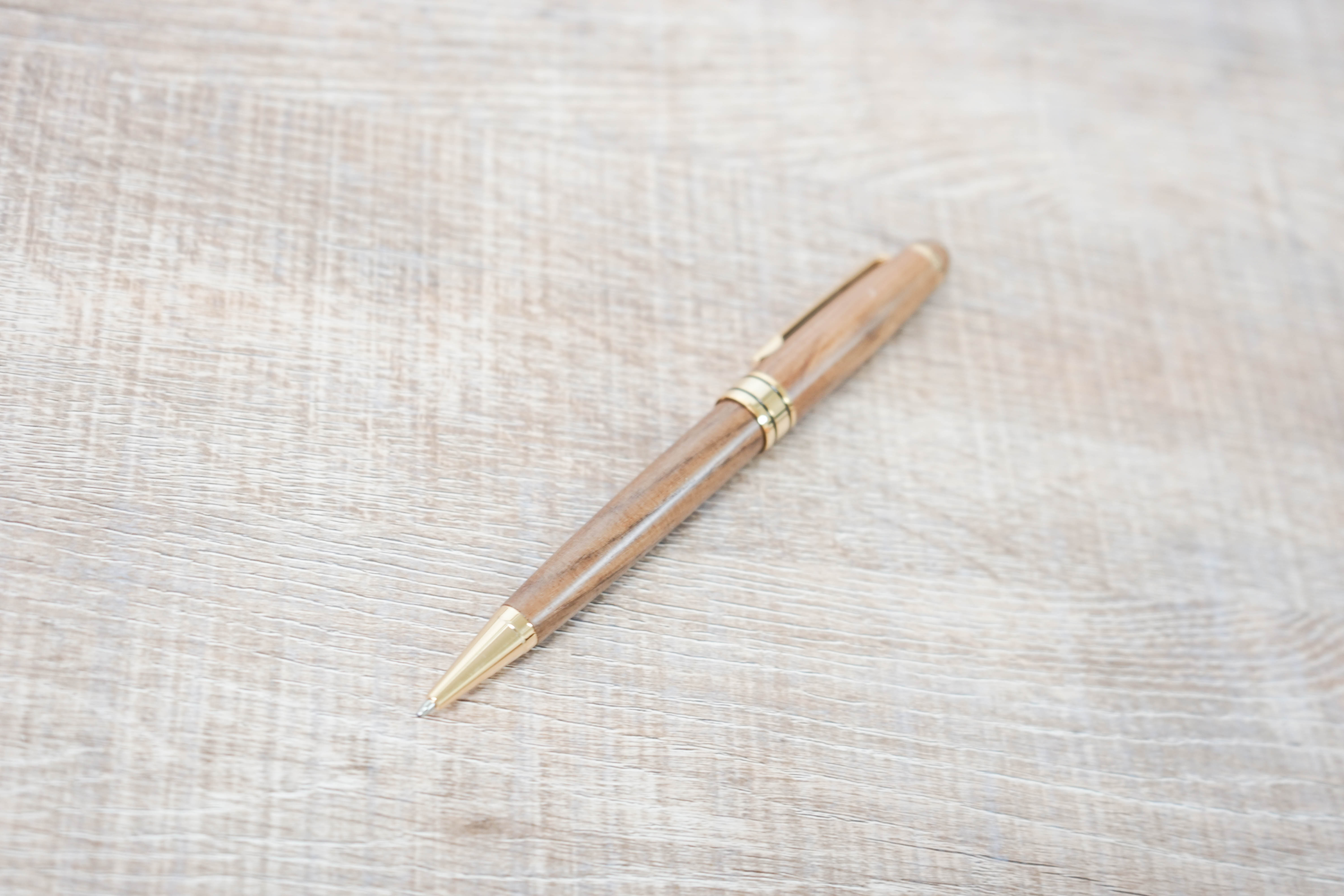 名前入れ　木製　ボールペン 万年筆