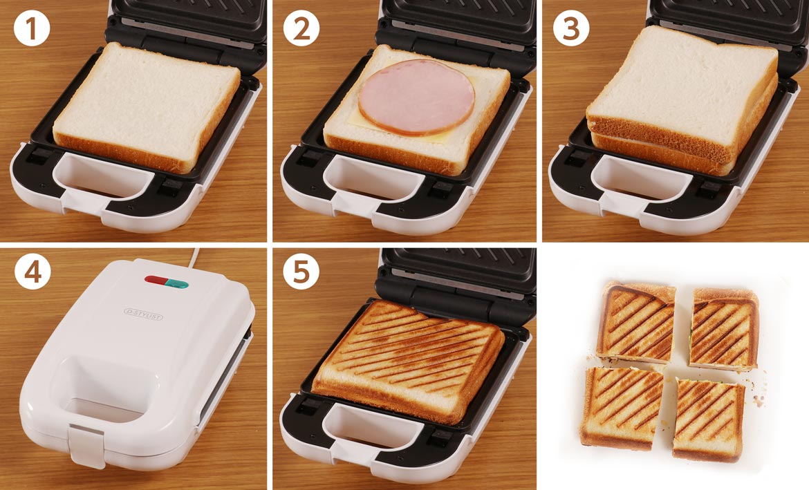 耳まで焼けるホットサンドメーカー