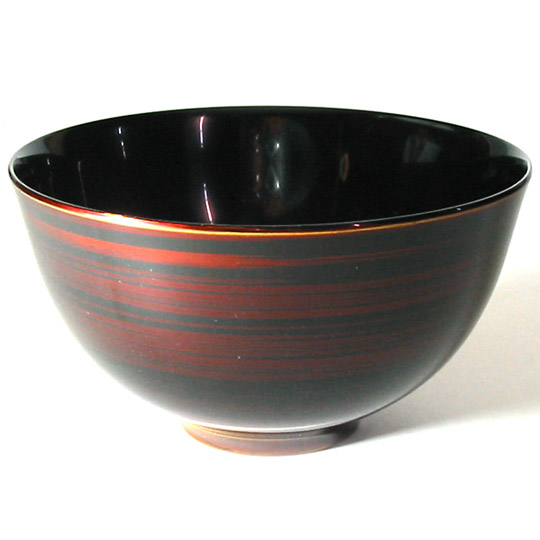 ペア大椀 白檀 彩波