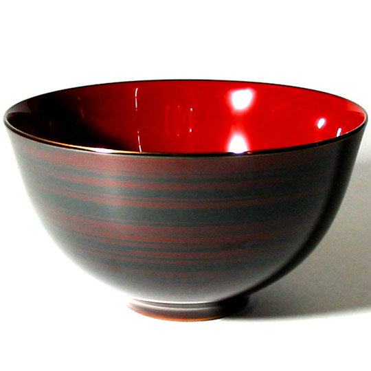 ペア大椀 白檀 彩波