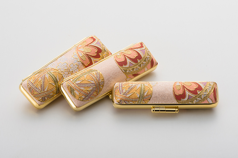 印鑑ケース　金彩うさぎ　12㎜専用