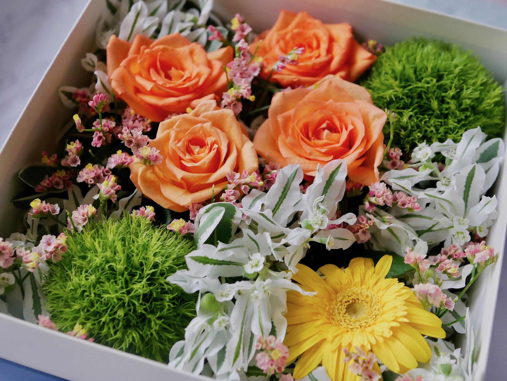 花言葉と贈るフラワーボックス