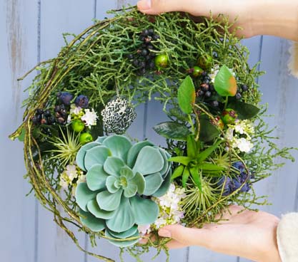 多肉ミックスリース