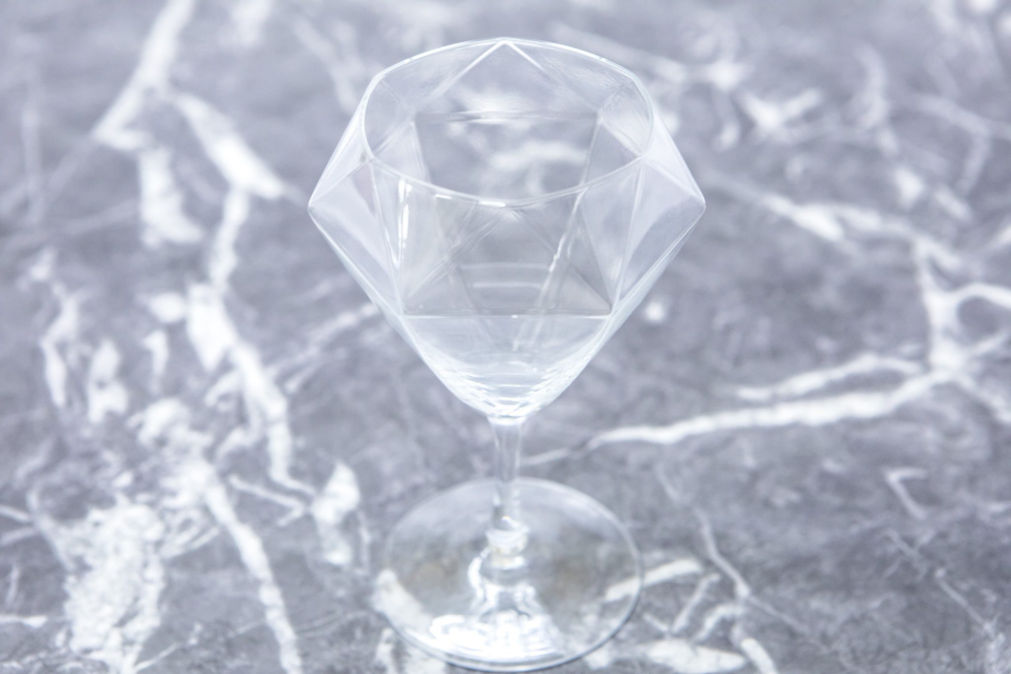 Diamond Glass-ワイングラス-ショートステムペア