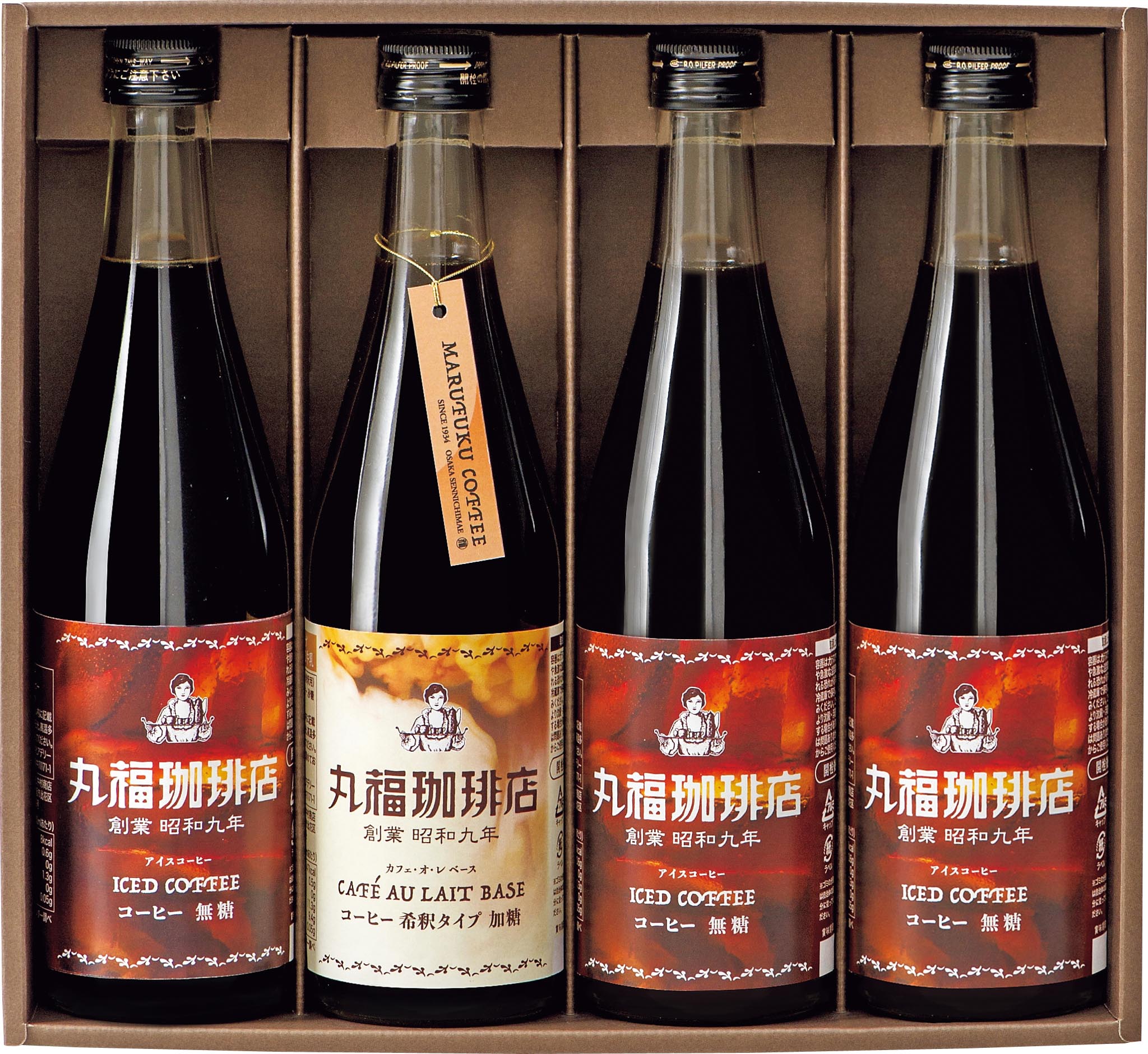 丸福珈琲店　アイスコーヒーセット　４本