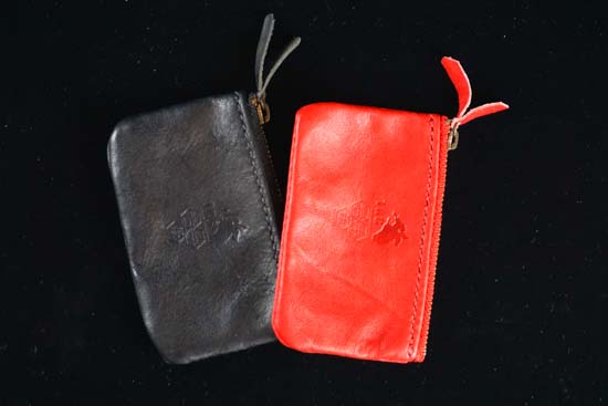 短角牛レザーコインケース
