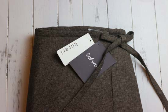 シャンブレークロスのウエストウォーマー-S～L対応