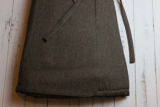 シャンブレークロスのウエストウォーマー-S～L対応