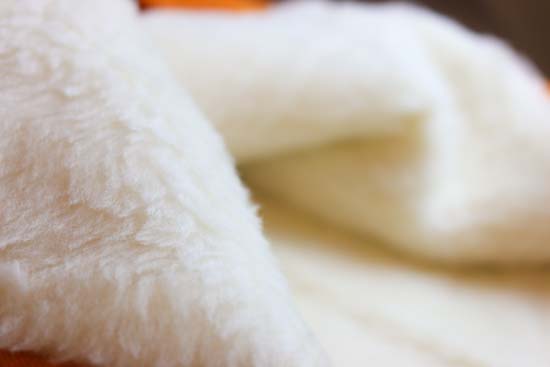 シャンブレークロスのウエストウォーマー-S～L対応