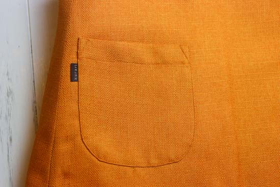 シャンブレークロスのウエストウォーマー-S～L対応