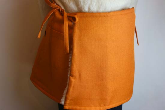 シャンブレークロスのウエストウォーマー-S～L対応