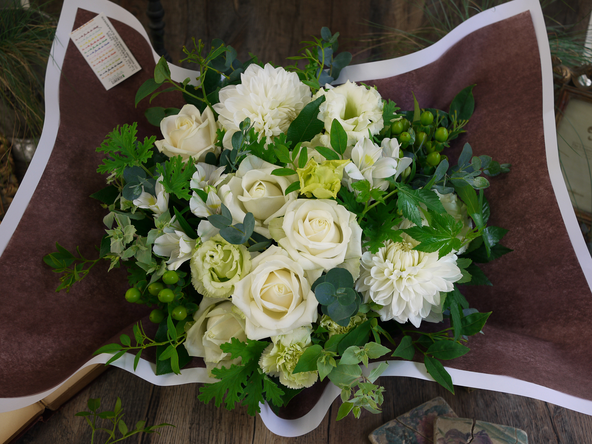 ナチュラルバスケットアレンジメント L