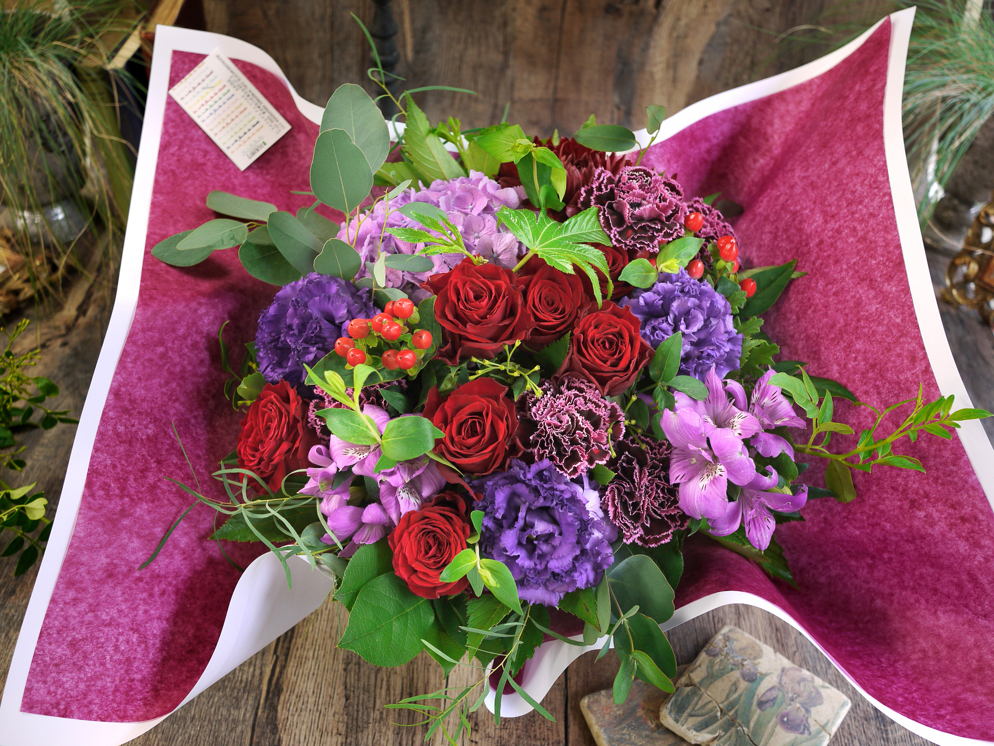 ナチュラルバスケットアレンジメント L