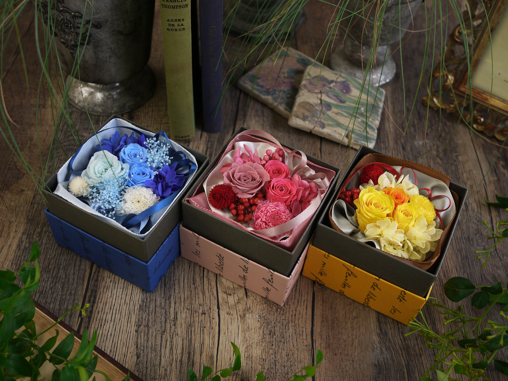 ボックスプリザーブドフラワー S | レ ミルフォイユ ドゥ