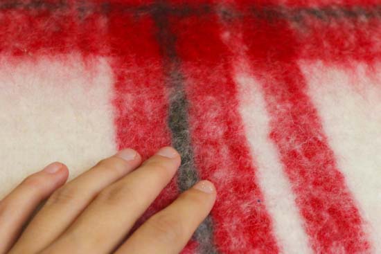 ACRYL/WOOL CHECK MINI MAT