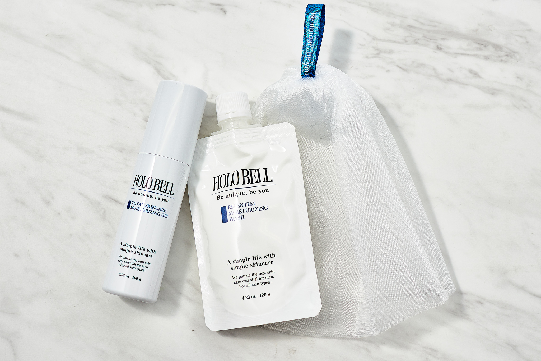 スキンケア3点セット(保湿ジェル＆洗顔料＆ウォッシュネット)