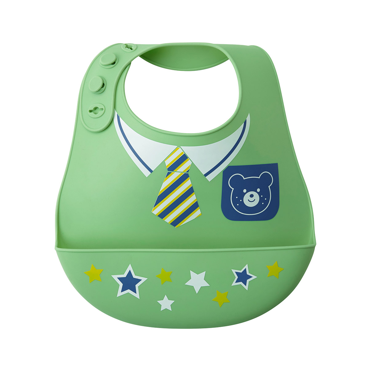 立体ポケット付きランチスタイ