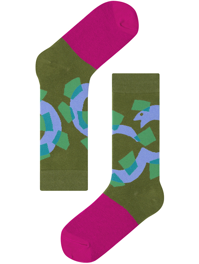 marimekkoデザイナー鈴木マサルコラボ ソックス 22.5-27.5cm ユニセックスフリーサイズ