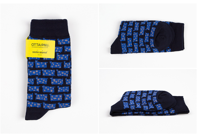 marimekkoデザイナー鈴木マサルコラボ ソックス 22.5-27.5cm ユニセックスフリーサイズ