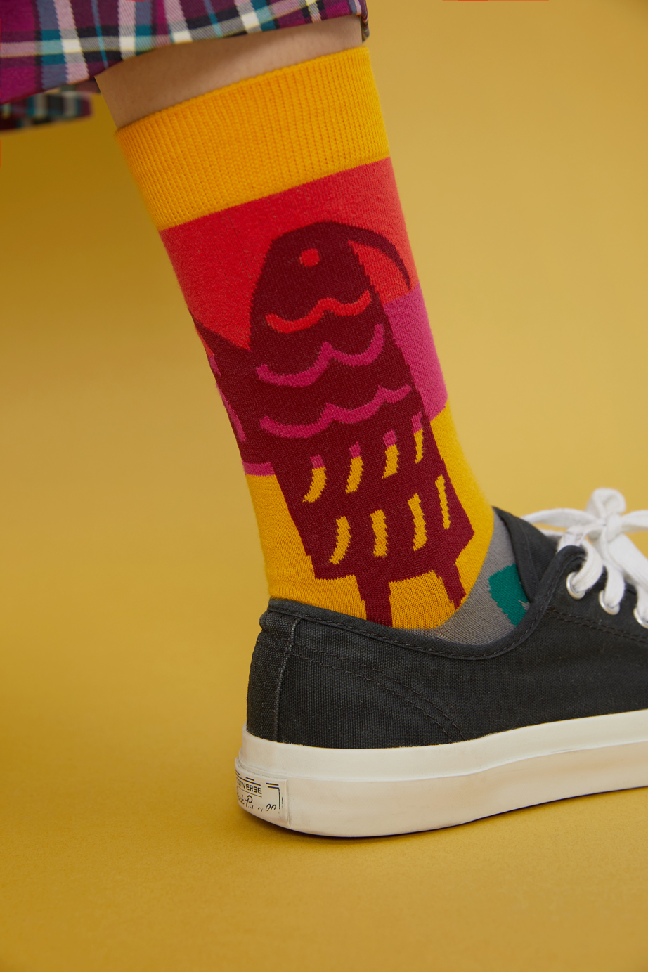 marimekkoデザイナー鈴木マサルコラボ ソックス 22.5-27.5cm ユニセックスフリーサイズ