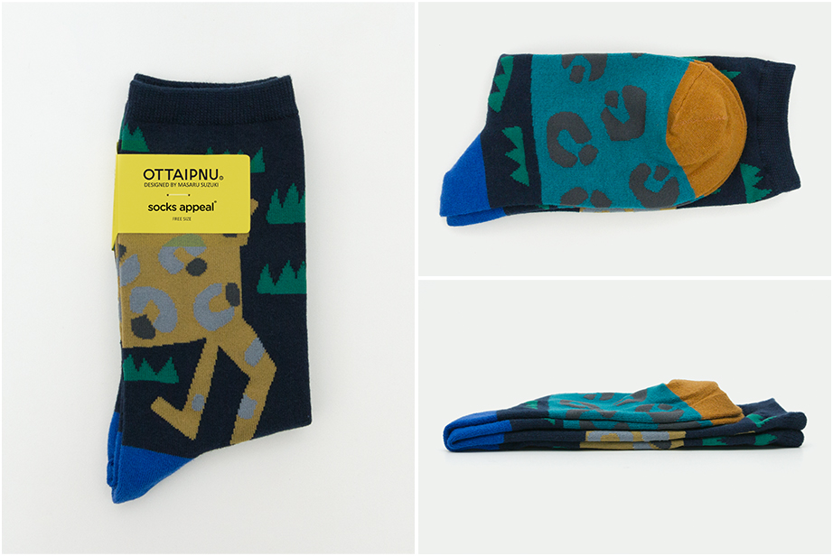 marimekkoデザイナー鈴木マサルコラボ ソックス 22.5-27.5cm ユニセックスフリーサイズ