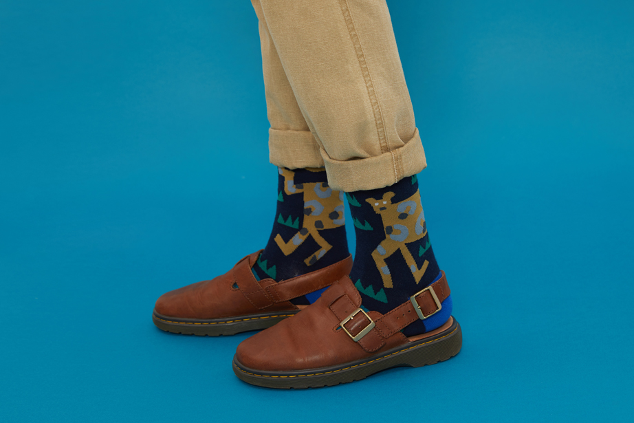 marimekkoデザイナー鈴木マサルコラボ ソックス 22.5-27.5cm ユニセックスフリーサイズ