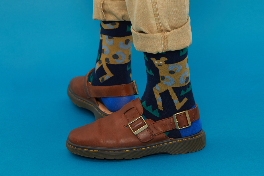 marimekkoデザイナー鈴木マサルコラボ ソックス 22.5-27.5cm ユニセックスフリーサイズ