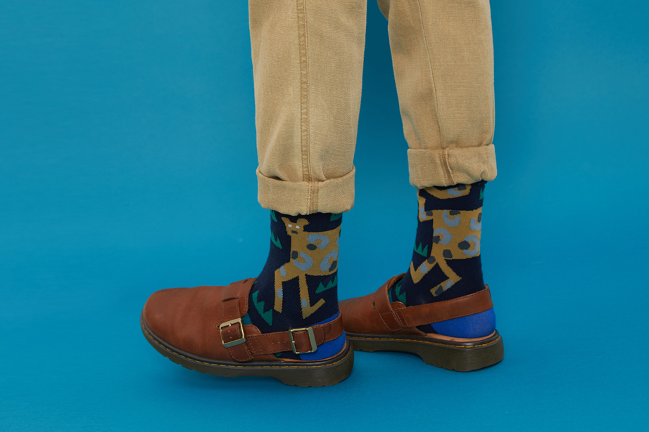 marimekkoデザイナー鈴木マサルコラボ ソックス 22.5-27.5cm ユニセックスフリーサイズ